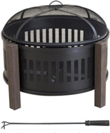 Canvas Campobello Round Wood Burning Outdoor Fire Bowl/Fire Pit, 31 x 24-in image 5