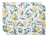 CANVAS Citrus Rectangle Cork Placemat Set, Multi-Coloured, 11-in x 15-in, 2-pk