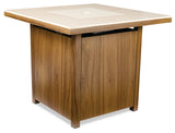 CANVAS Clarke LP Gas Outdoor Fire Table, 40,000 BTUs, 30-in, Brown image 5