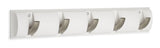 CANVAS Clement Steel 5-Hook Flip Down Rail, White, 20-in