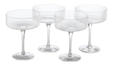 CANVAS Coupe/Champagne Glasses, Dishwasher-Safe, 4-pc