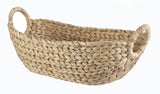 CANVAS Della Oval Woven Natural Material Storage Basket, 19.6 x 11.4 x 8-in