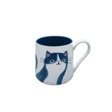 CANVAS Durable Stoneware Cat Mug, Blue, 18-oz
