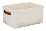 Canvas Dylan Rectangular Fabric Storage Basket, Assorted Colours