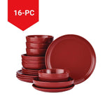 CANVAS Edenhill Farmhouse Bistro Stoneware Dinnerware Set, Serves 4, 16-pc, Red image 6