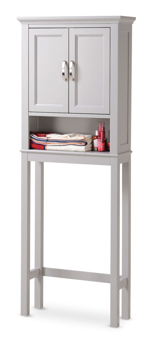 CANVAS Elena 2-Door Over-The-Toilet Spacesaver Bathroom Storage Cabinet, Grey
