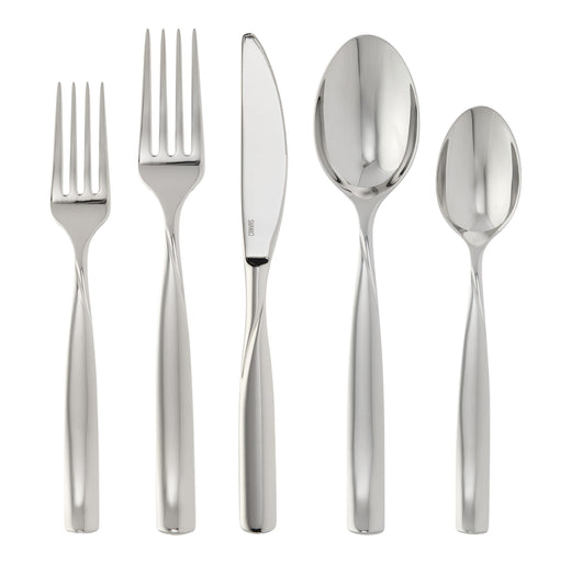 CANVAS Enfield Twist Flatware Set, Stainless Steel, Serves 4, 20-pc