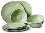 CANVAS Everyday Dinnerware Set, BPA-Free, Sage Green, 12-pk