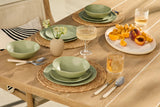 CANVAS Everyday Dinnerware Set, BPA-Free, Sage Green, 12-pk image 2