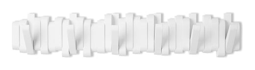 CANVAS Flemington Steel 6-Hook Flip Down Rail, White, 24-in