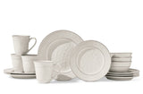 CANVAS Gablehurst Stoneware Dinnerware Set with Mugs, Serves 4, 16-pc, Cream Reactive Glaze image 2