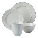 CANVAS Gablehurst Stoneware Dinnerware Set with Mugs, Serves 4, 16-pc, Cream Reactive Glaze image 5