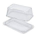 CANVAS Glass Butter Dish, 1-lb Butter Capacity, With Lid, Dishwasher Safe