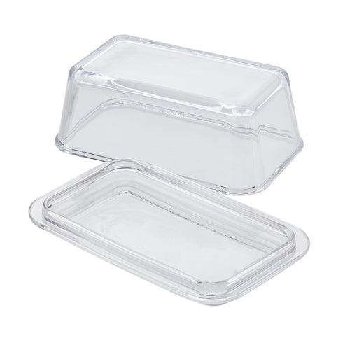 CANVAS Glass Butter Dish, 1-lb Butter Capacity, With Lid, Dishwasher Safe