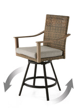 CANVAS Granville Fire Outdoor Dining Set with Water/Stain/Fade-Resistant Cushions, 7-pc image 2