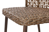 CANVAS Grayling Wicker Outdoor Patio Chat Set with Padded Cushions, Brown, 3-pc image 2