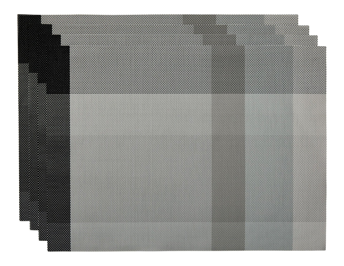 CANVAS Grey Check Textilene Placemat, 13-in x 18-in, 4-pk