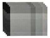 CANVAS Grey Check Textilene Placemat, 13-in x 18-in, 4-pk