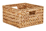 Canvas Hazel Square Woven Water Hyacinth Storage Basket