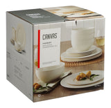 CANVAS Highbury Ribbed New Bone Dinnerware Set, Serves 4, 12-pc, White image 2