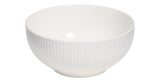 CANVAS Highbury Ribbed New Bone Low Bowl, 1-pc, White