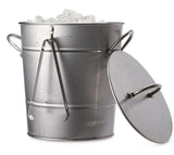 CANVAS Ice Bucket and Scoop, Stainless Steel with Insulated Liner, Silver, 9.06-in