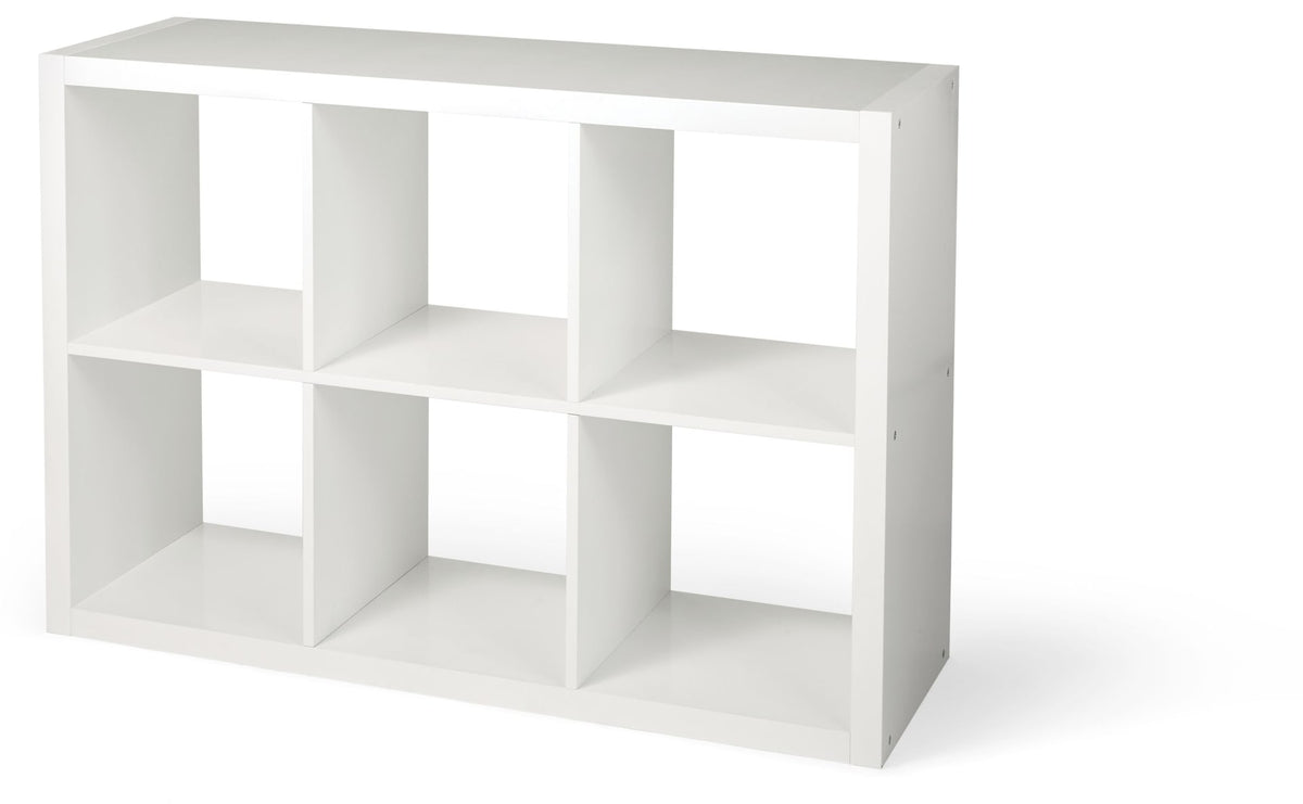 CANVAS Invermere 6-Cube Storage Organizer, Bookcase/Bookshelf, White
