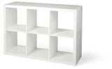 CANVAS Invermere 6-Cube Storage Organizer, Bookcase/Bookshelf, White