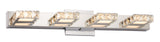 CANVAS Isabella 4-Light Crystal Design LED Vanity Light Fixture, Chrome image 3