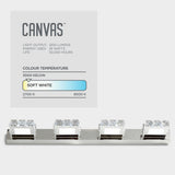 CANVAS Isabella 4-Light Crystal Design LED Vanity Light Fixture, Chrome image 5