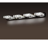 CANVAS Isabella 4-Light Crystal Design LED Vanity Light Fixture, Chrome image 7