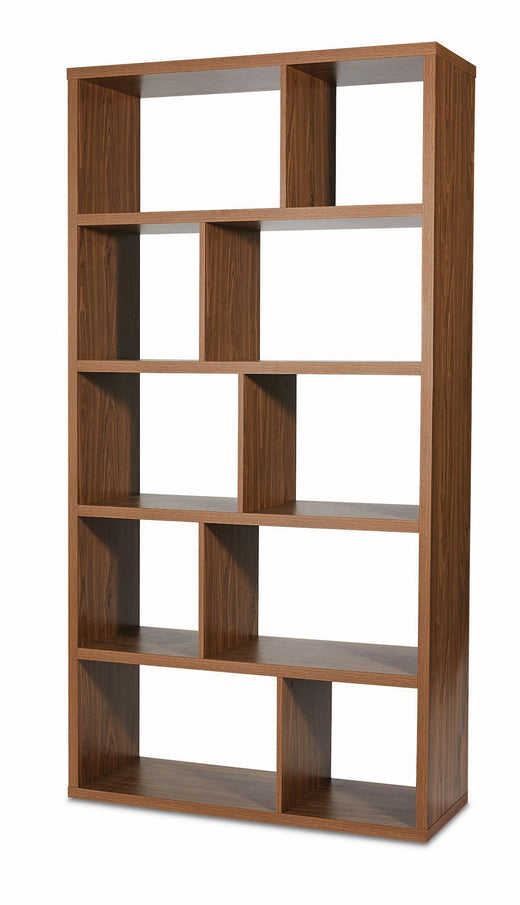 CANVAS Knowlan Modular Adjustable 5-Tier Bookshelf, 38.25 x 14.5 x 74.25-in, Walnut