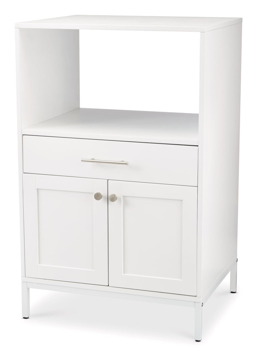 CANVAS Lawson Console Microwave Stand, White