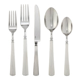 CANVAS Lensworth Vintage Rib Flatware Set, Stainless Steel, Serves 4, 20-pc