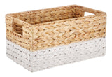CANVAS Lucy Rectangular Woven Natural Material Storage Basket, 13 x 8.6 x 7-in