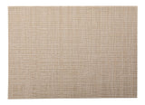 CANVAS Lurex Rectangle Textilene Woven Placemat, Prosecco, 13-in x 18-in, 4-pk image 4
