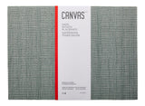 CANVAS Lurex Rectangle Textilene Woven Placemat, Sage, 13-in x 18-in, 4-pk image 2
