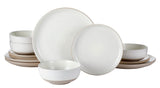 CANVAS Maywood Speckled Two-Toned Dinnerware Set, Serves 4, 12-pc