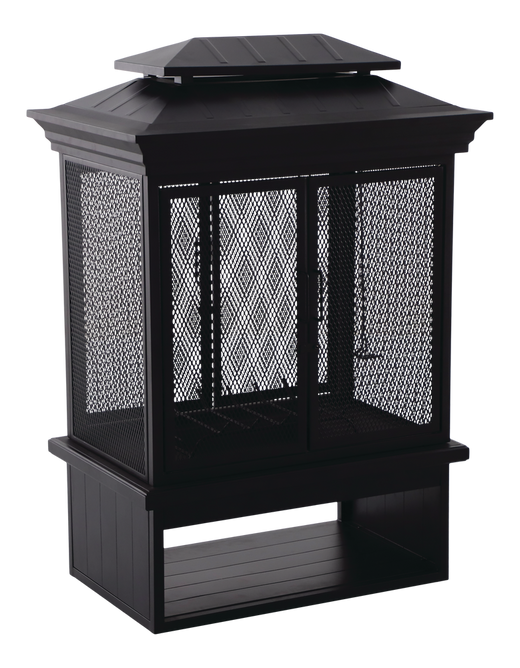 CANVAS McKay Outdoor Wood Burning Fireplace, 35-3/8 x 24 x 51-1/2-in