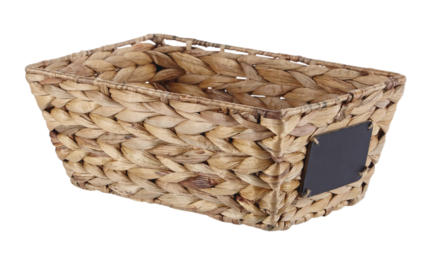 CANVAS Meg Rectangular Hand Woven Storage Basket, 12 x 8 x 5.1-in