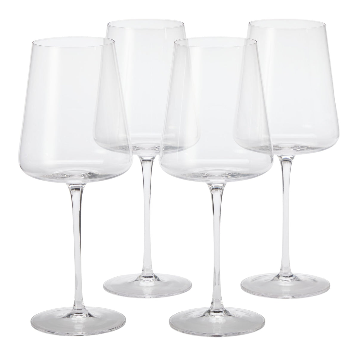 CANVAS Modern Lead-Free Stemmed Wine Glass Set, 4-pk