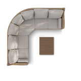 CANVAS Moraine All-Weather Wicker Outdoor/Patio Sectional Set, UV-Resistant Cushions, 5-pc image 4