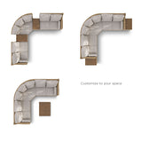 CANVAS Moraine All-Weather Wicker Outdoor/Patio Sectional Set, UV-Resistant Cushions, 5-pc image 6