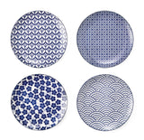 CANVAS Patterned Porcelain Side Plates Serveware Set, 4-pk