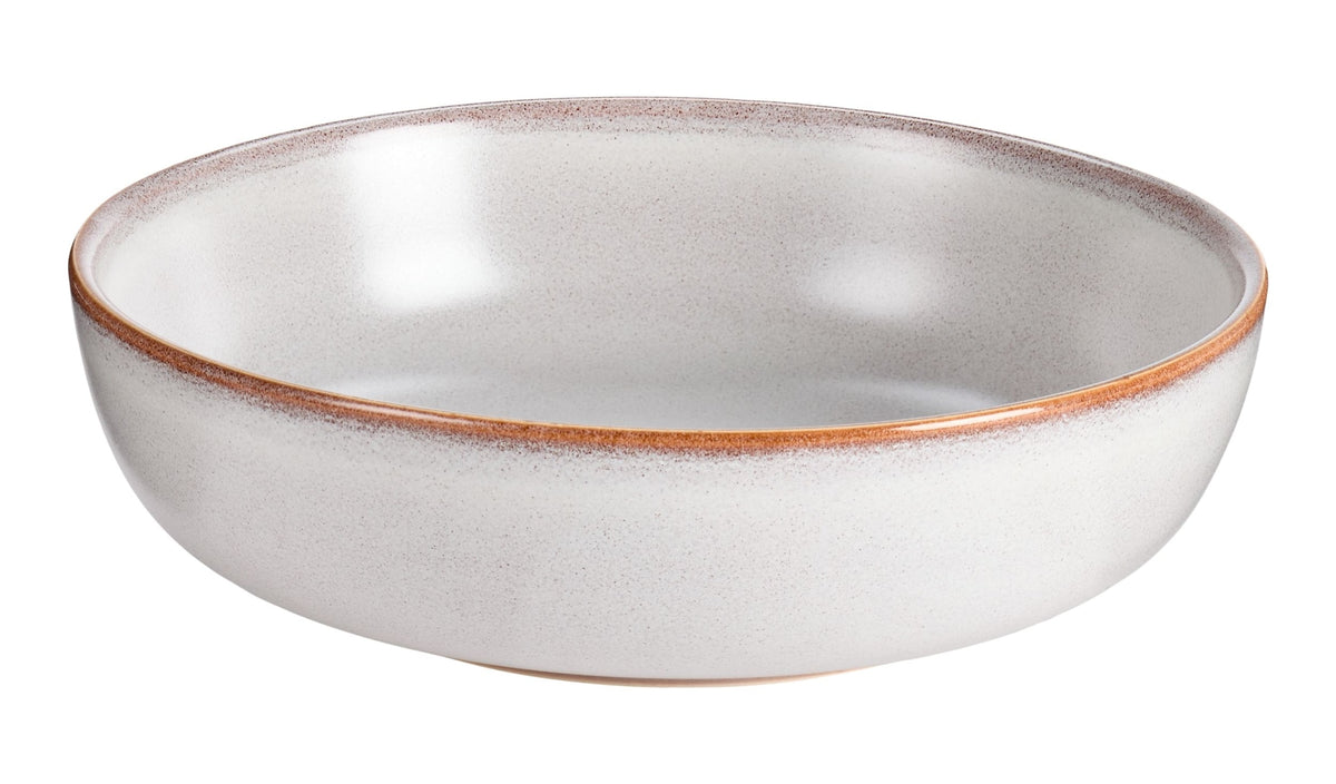 CANVAS Reactive Glaze Dinner Bowl, 1-pc, White with Reactive Glaze