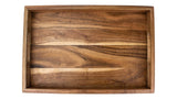 CANVAS Rectangular Wood Serving Tray with Round Handles, 18-in image 2