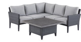 CANVAS Renfrew Square Outdoor Patio Conversation Dining Set with UV-Resistant Cushions, 3-pc