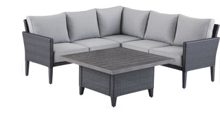 CANVAS Renfrew Square Outdoor Patio Conversation Dining Set with UV-Resistant Cushions, 3-pc