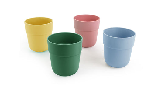 CANVAS Reusable Plastic Tumbler Cups, BPA Free, Recyclable Material, Suitable for Kids, 4-pk