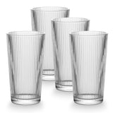 CANVAS Ribbed High Ball Glass Set, Lead-free, 4-pc image 3